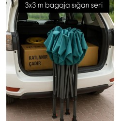 40 lık Demir Profil  BAGAJ BOY 3X3 M Gazebo çadır 
