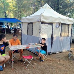 Bagaja sığan 100 cm özel kamp çadırı 3x3